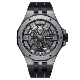 EDOX Delfin Mecano Skeleton 85303-357GN-NGN Férfi Karóra