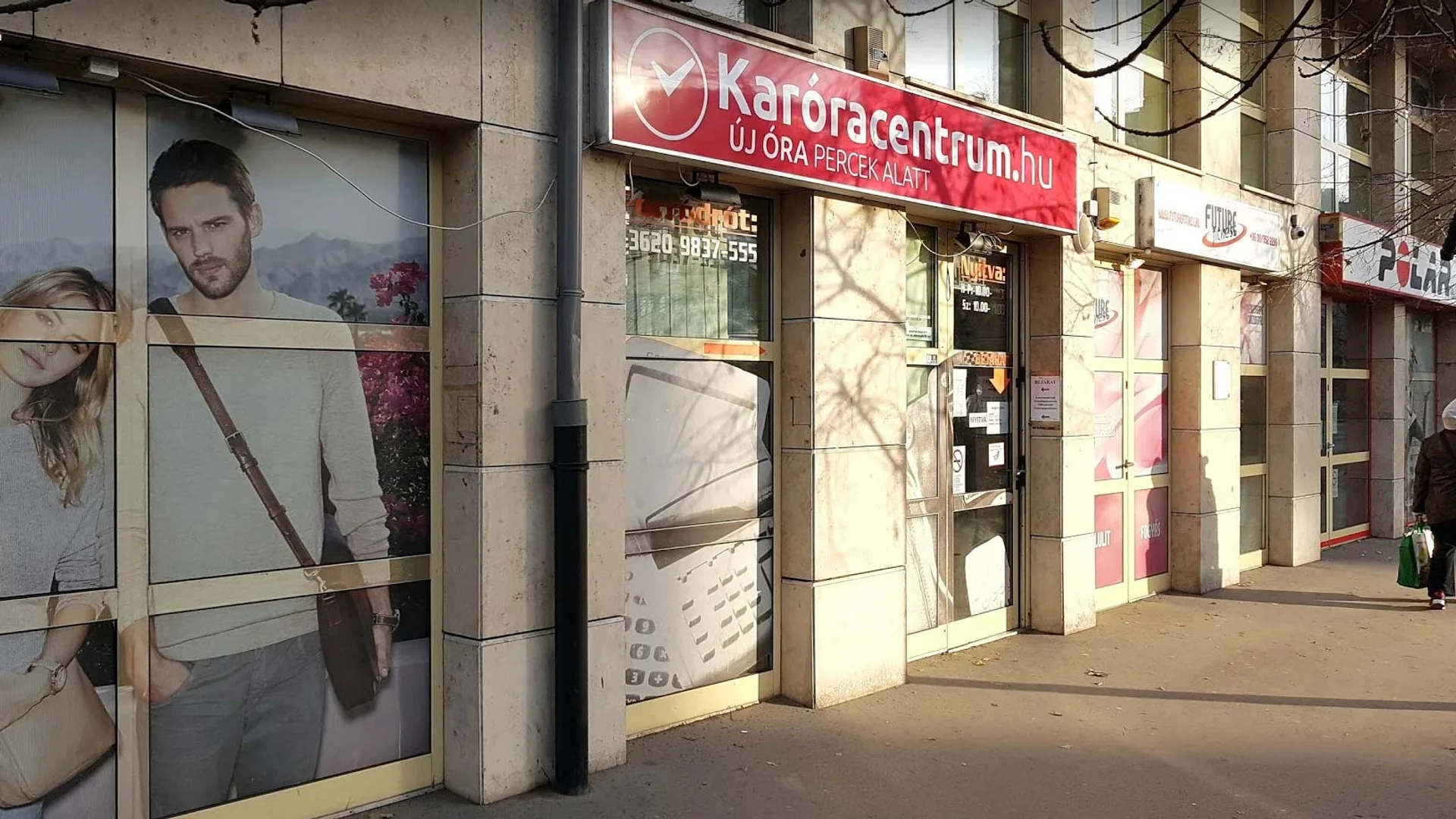 A Karóracentrum korábbi üzlete a Soroksári úton